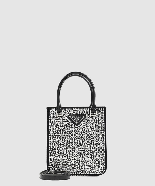 프라다 새틴 토트백 1BG331