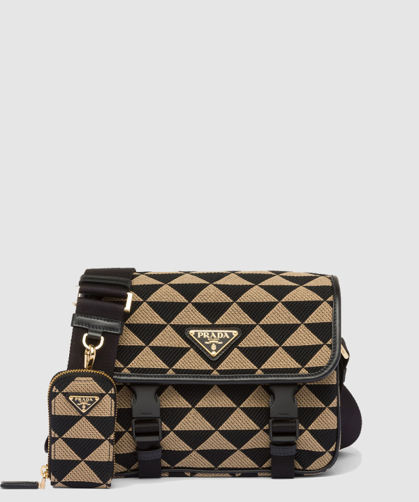 프라다 심볼 자수 패브릭백 2VD034