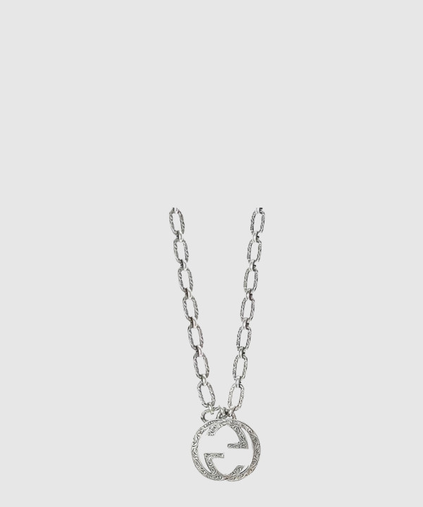 구찌 인터로킹 G 펜던트 목걸이 528463