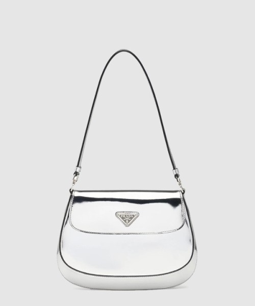 프라다 광택 가죽 플랩 숄더백 1BD311
