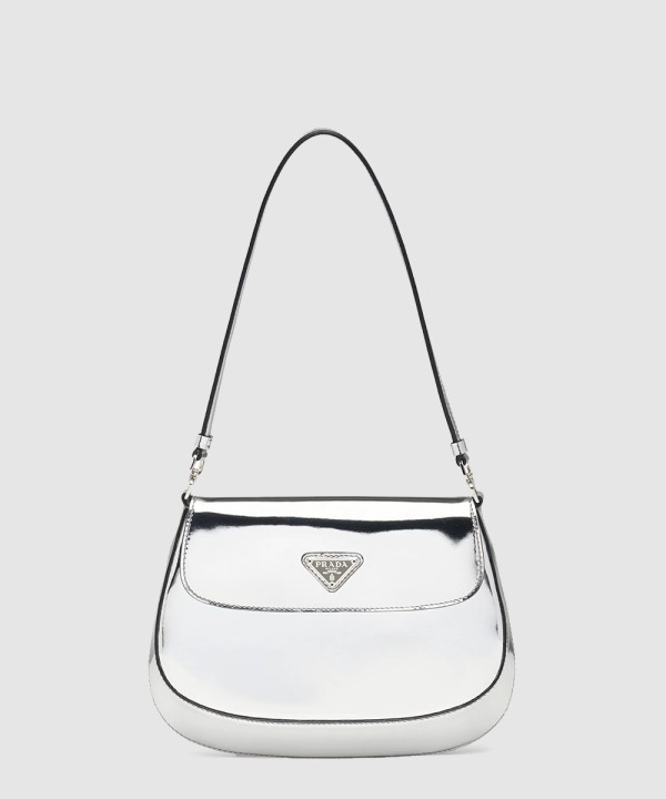 프라다 광택 가죽 플랩 숄더백 1BD311