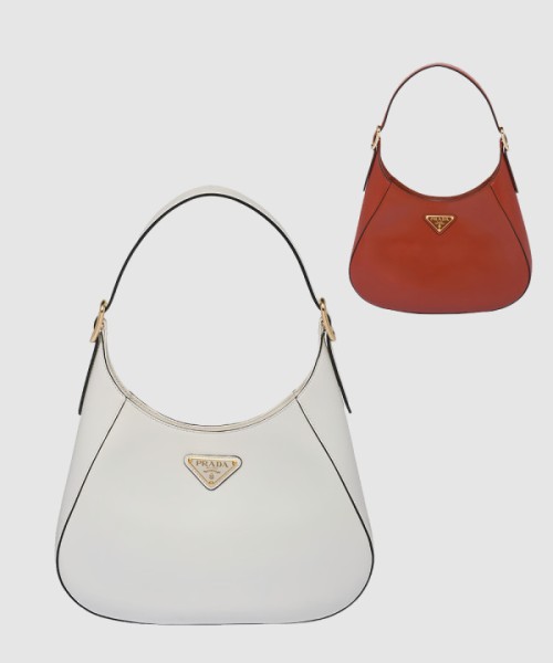 프라다 미디엄 가죽 숄더백 1BC179