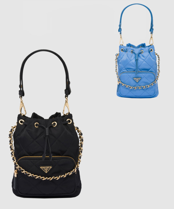 프라다 1995 체인 리나일론 숄더백 1BH038