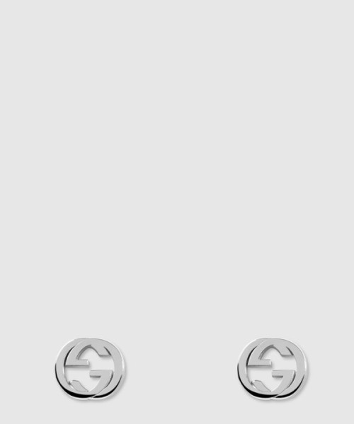 구찌 실버 인터로킹 G 귀걸이 356289