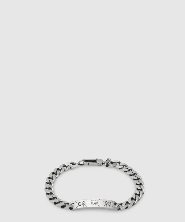 구찌 실버 체인 팔찌 455321
