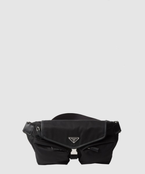 프라다 리나일론 및 가죽 숄더백 2VH174