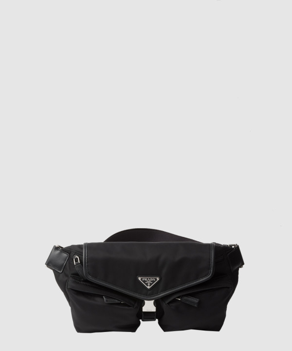 프라다 리나일론 및 가죽 숄더백 2VH174