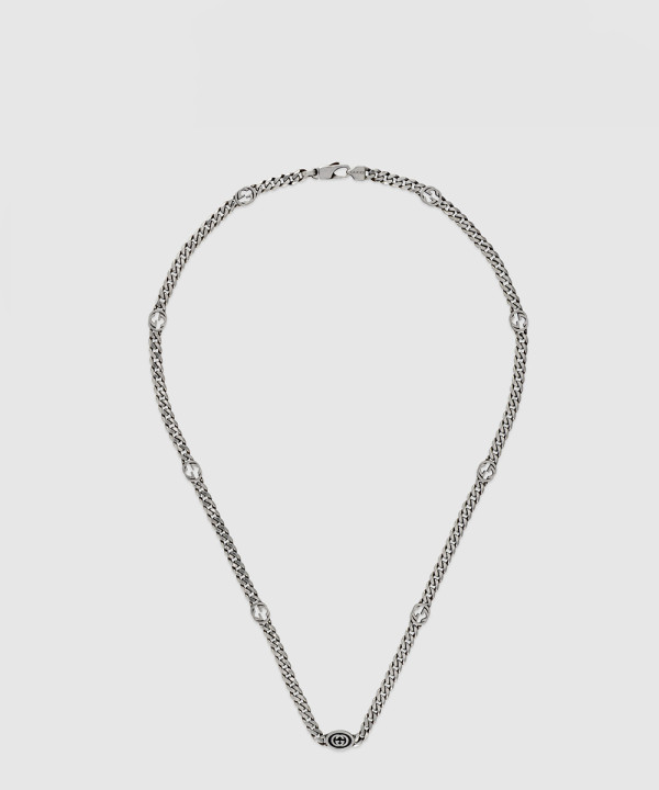 구찌 씬 인터로킹 G 목걸이 678661