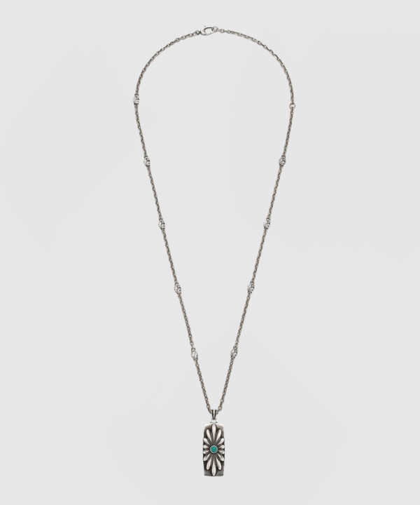 구찌 인터로킹 G 플라워 목걸이 753456