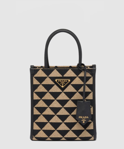 프라다 자수 패브릭 미니백 1BA355