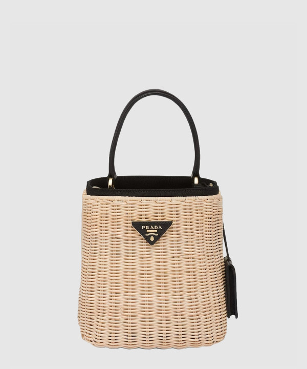 프라다 위커 버킷 숄더백 1BE062