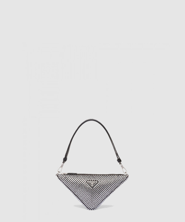 프라다 크리스탈 트라이앵글백 1BC190