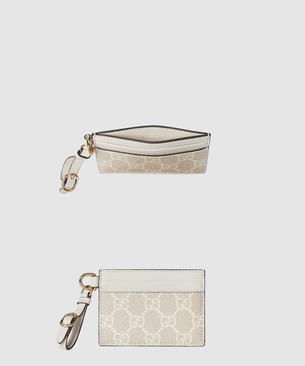 구찌 GG 엠블럼 스트랩 카드 케이스 819121