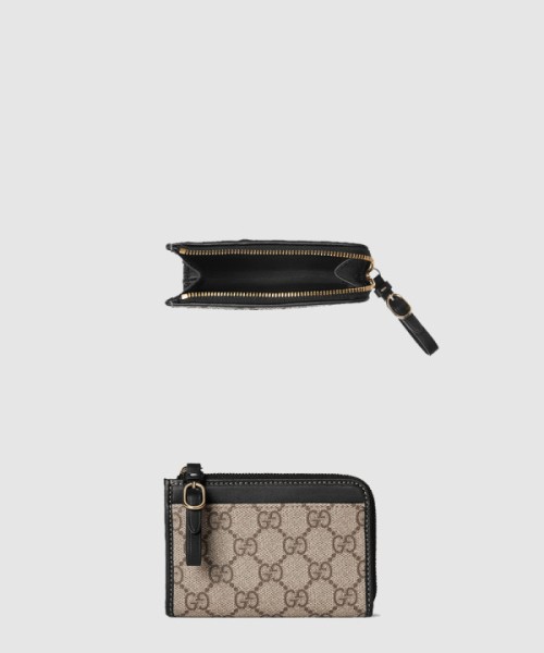 구찌 GG 엠블럼 지퍼 카드 케이스 821804