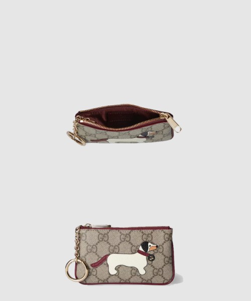 구찌 고양이 디테일의 GG 키 케이스 818768