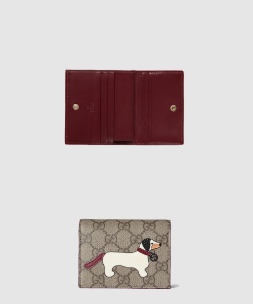 구찌 부엉이 디테일의 GG 미니 지갑 818767
