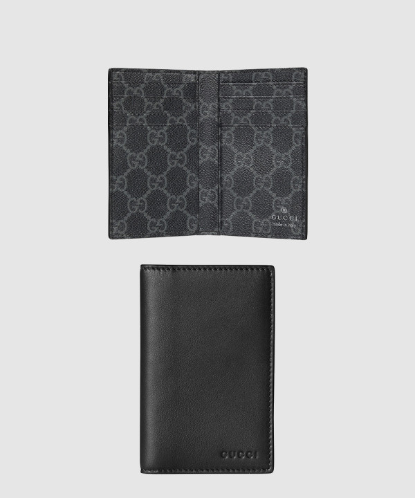 구찌 GG 엠블럼 바이폴드 엠보스 카드 케이스 818953