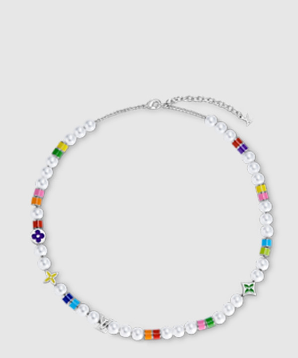 루이비통 모노그램 펄 파티 목걸이 M01500