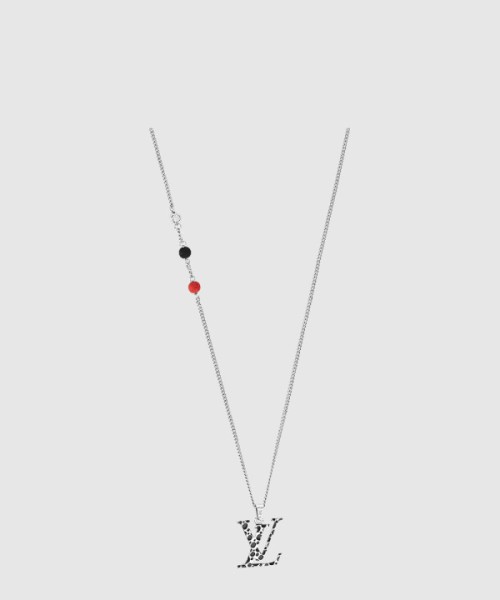 루이비통 LV x YK LV 인피니티 도트 펜던트 실버 M01089