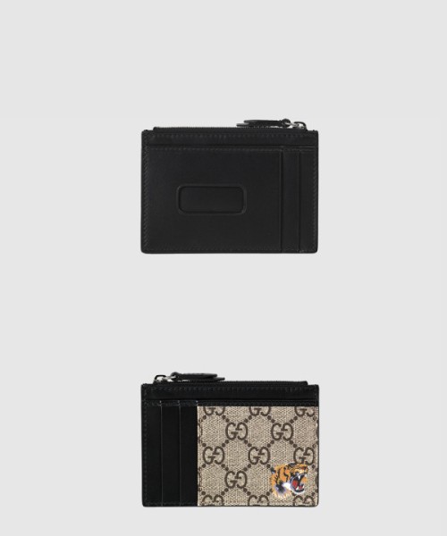 구찌 타이거 프린트 카드 케이스 지갑 597555