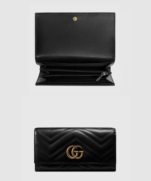 구찌 GG 마몽 마틀라세 장지갑 443436