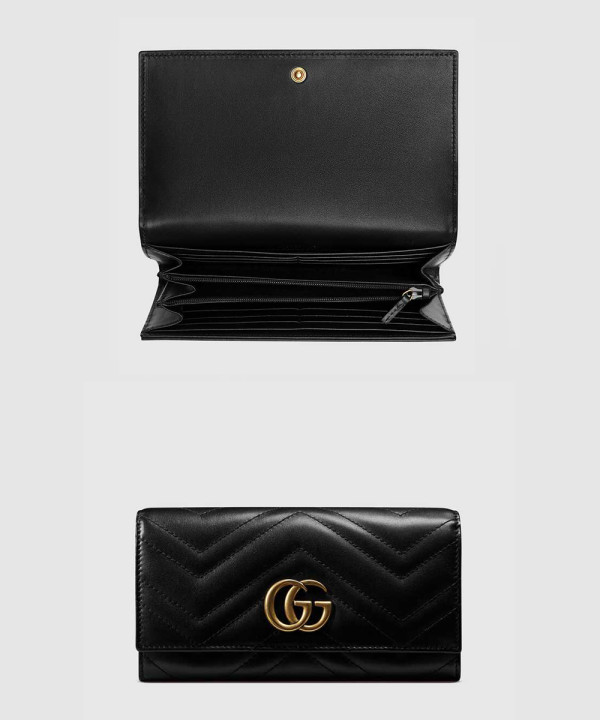 구찌 GG 마몽 마틀라세 장지갑 443436