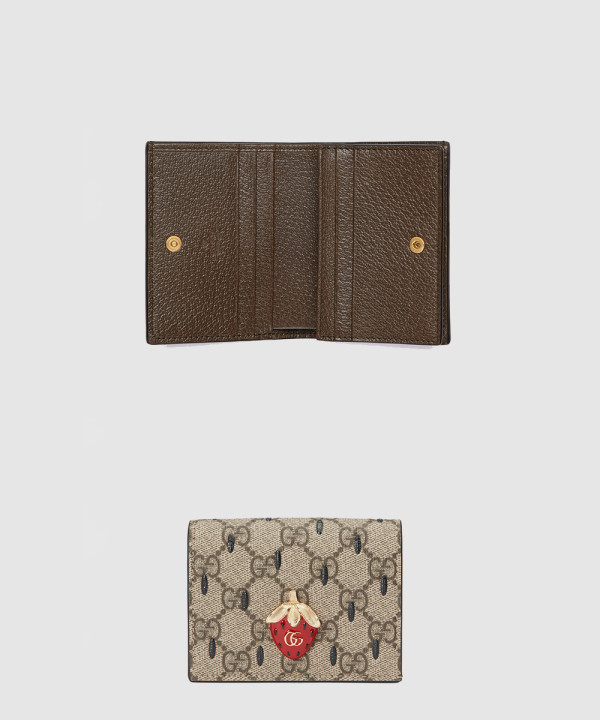 구찌 더블 G 스트로베리 카드지갑 726247