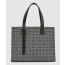 로에베 버클 호리즌탈 토트 백 - 카프스킨 & 애너그램 자카드