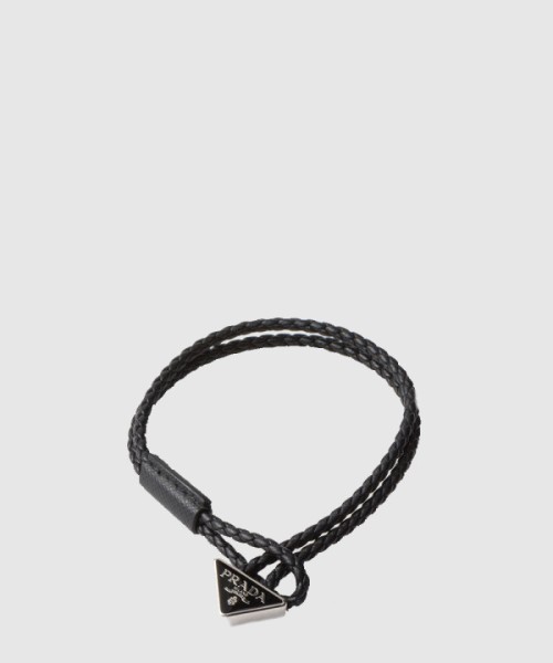 프라다 브레이디드 나파 가죽 브레이슬릿 2IB288