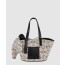 로에베 T 토트백 - 카프스킨 & 애너그램 자카드