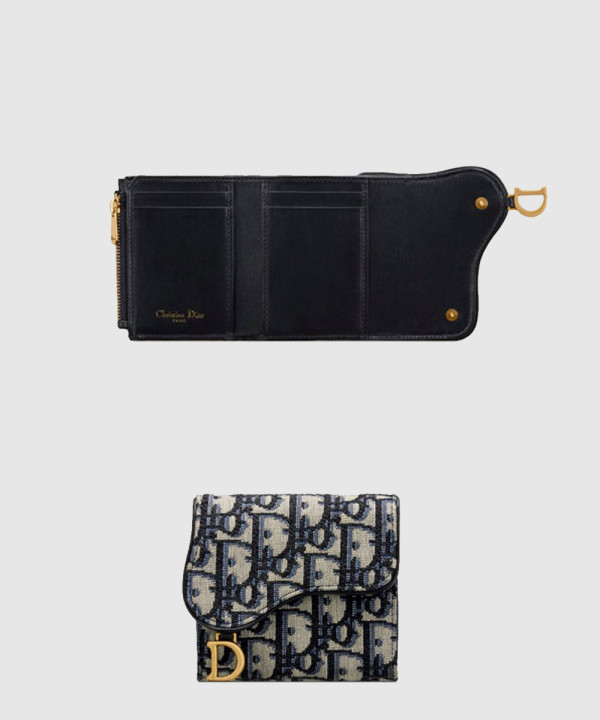 디올 새들 로투스 반지갑 S5652