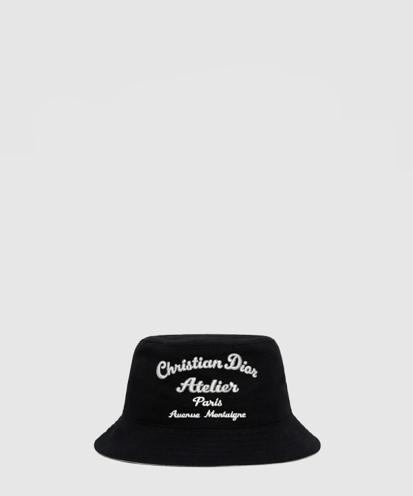 디올 아뜰리에 자수 로고 버킷햇 243C9