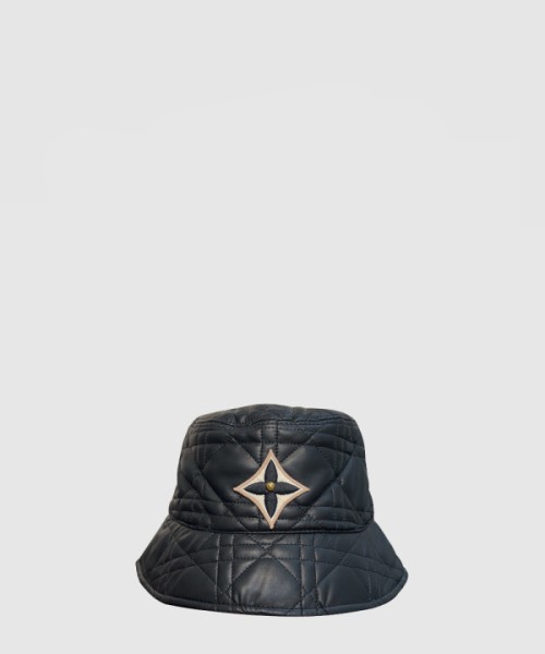 루이비통 가죽 체크 버킷햇 M43017