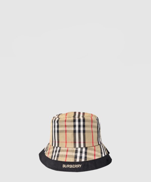 버버리 빈티지 체크 버킷햇 8056337