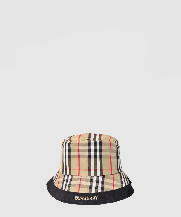 버버리 빈티지 체크 버킷햇 8056337