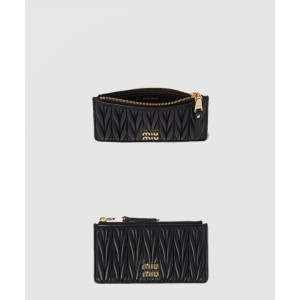 미우미우 마테라쎄 나파 가죽 엔벨로프 지갑 5MB006