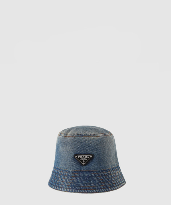 프라다 데님 버킷햇 2HC186