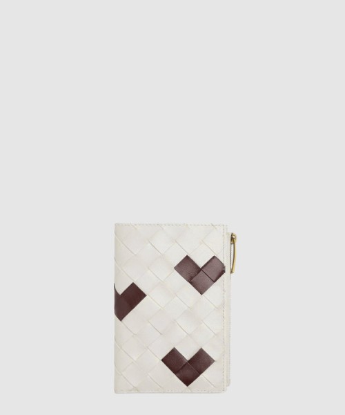 보테가베네타 미디움 인트레치아토 양면 지갑 749940