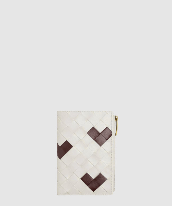 보테가베네타 미디움 인트레치아토 양면 지갑 749940