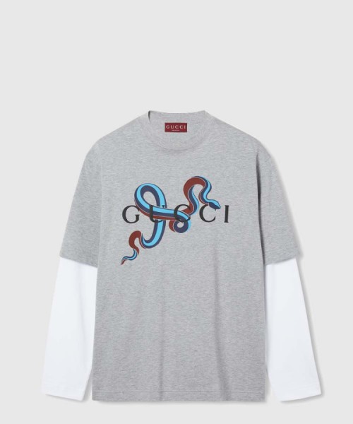 구찌 플라워 코튼 톱