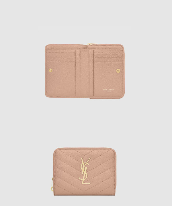 생로랑 모노그램 컴팩트 반지갑 403723