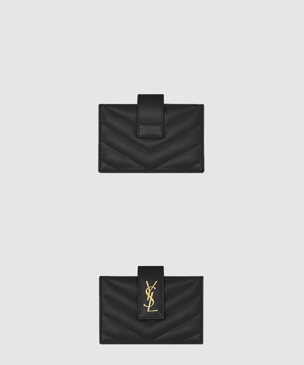 생로랑 아코디언 카드지갑 607907