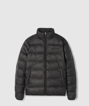 구찌 로고 자수 패딩 재킷
