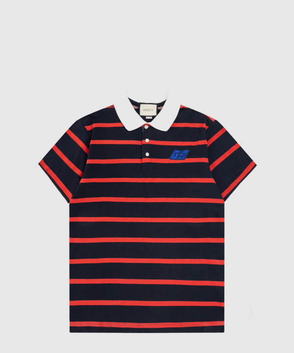 구찌 스트레치 코튼 피케 폴로