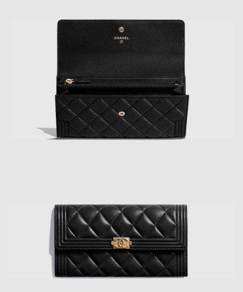 샤넬보이 플랩 장지갑 A80286