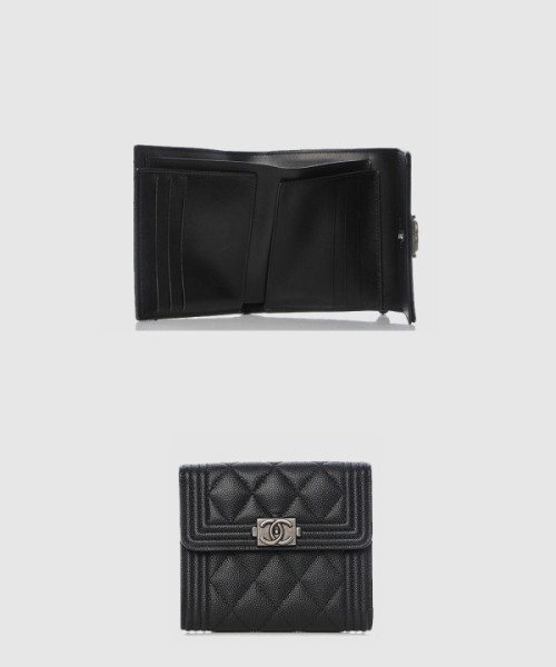 샤넬보이 컴팩트 반지갑 A80734