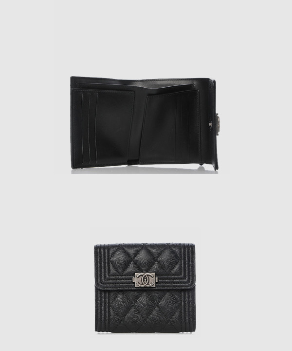 샤넬보이 컴팩트 반지갑 A80734