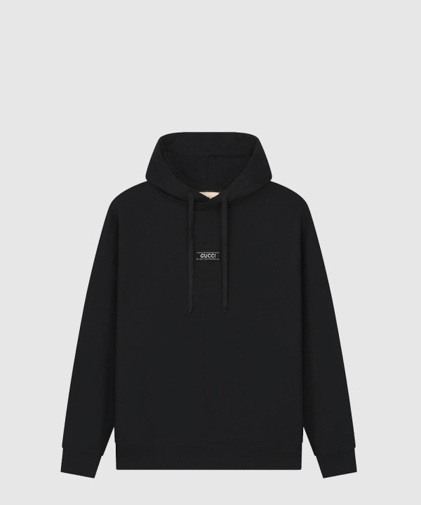 구찌 코튼 저지 후드 스웨트셔츠