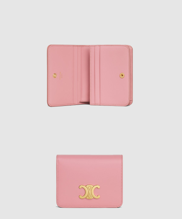 셀린느 트리옹프 컴팩트 지갑 샤이니 카프스킨 10K623