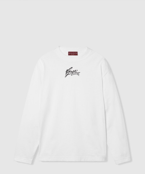 구찌 코튼 티셔츠 프리미엄